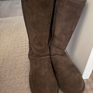 UGG Dark Brown Suede Boots